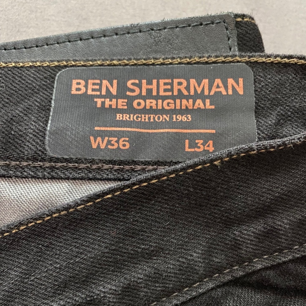 Ben Sherman Men's "The Original Brighton Straight Black Jean"- W36 L34